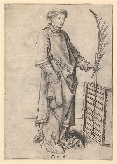 St. Lawrence, ca. 1435-1491. od Martin Schongauer