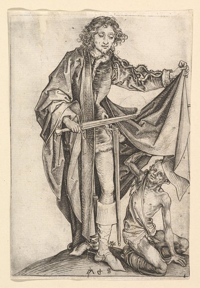 Svatý Martin, ca. 1435-1491. od Martin Schongauer