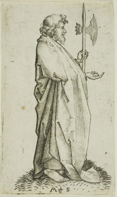 Svatý Matěj, z knihy Apoštolové od Martin Schongauer