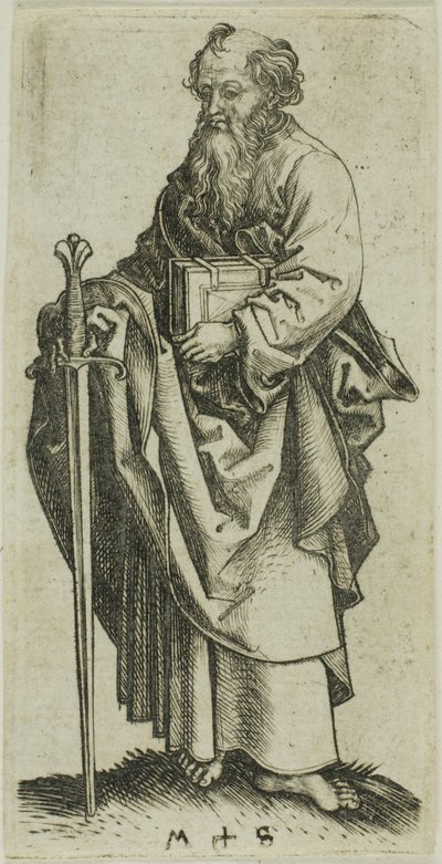 Svatý Pavel, z knihy Apoštolové od Martin Schongauer