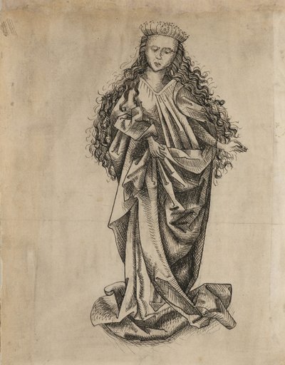Stojící svatá žena od Martin Schongauer