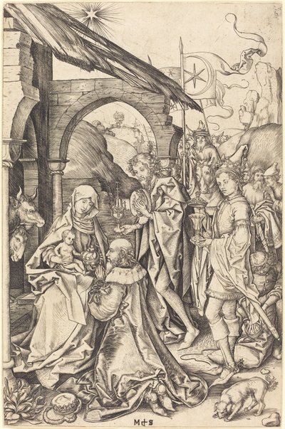 Klanění tří králů od Martin Schongauer