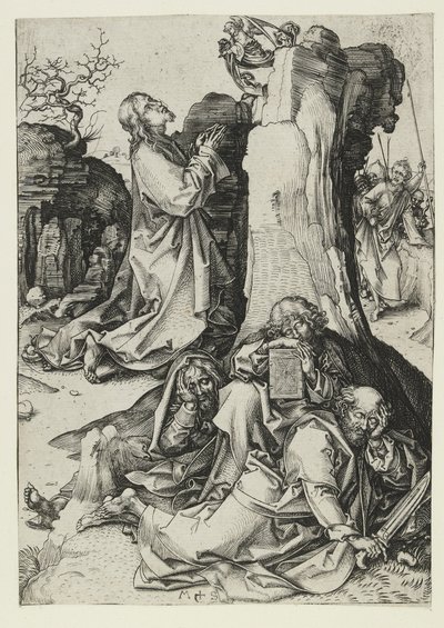 Agónie v zahradě, konec 15. století od Martin Schongauer