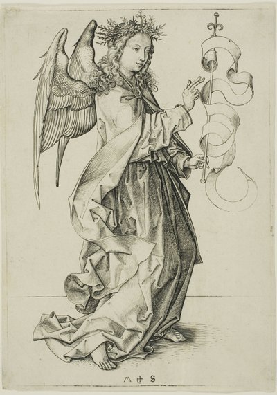 Anděl zvěstování od Martin Schongauer
