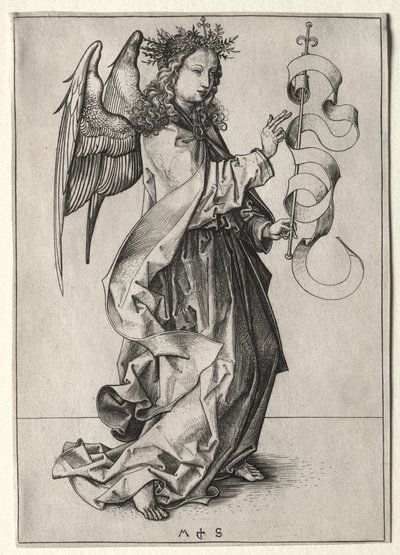 Anděl zvěstování od Martin Schongauer
