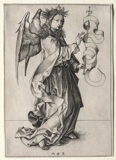 Anděl zvěstování . od Martin Schongauer