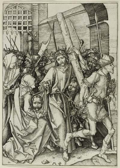 Nesení kříže, z Umučení od Martin Schongauer