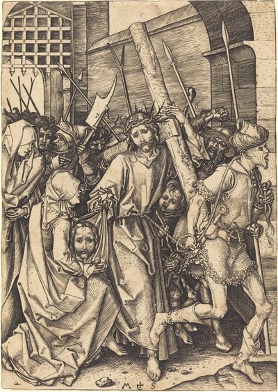 Nesení kříže se svatou Veronikou od Martin Schongauer