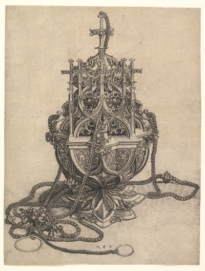 Censer, ca. 1435-1491. od Martin Schongauer