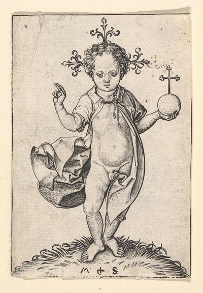 The Christ Child with Orb, 1469-1482. od Martin Schongauer