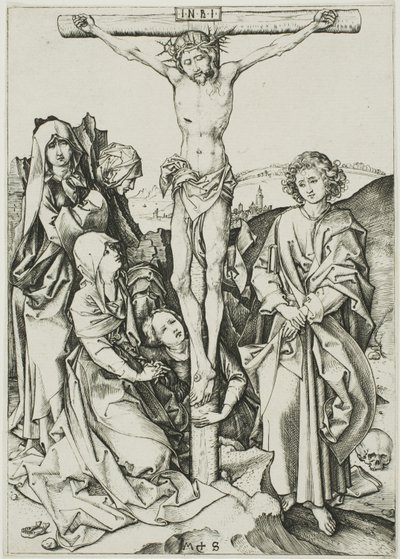 Ukřižování, z Umučení od Martin Schongauer