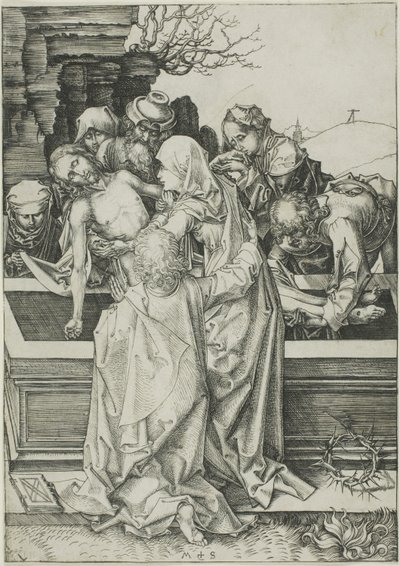 The Entombment, od The Passion od Martin Schongauer