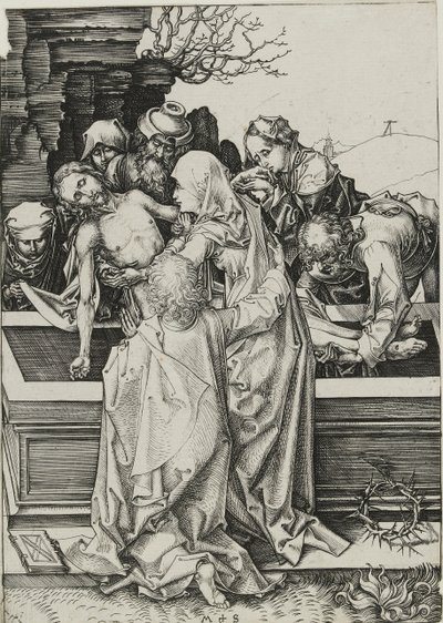 Pohřeb, konec 15. století od Martin Schongauer