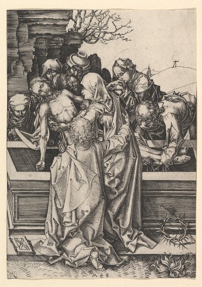 Pohřeb Krista, ca. 1435-1491. od Martin Schongauer