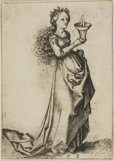 První moudrá panna od Martin Schongauer