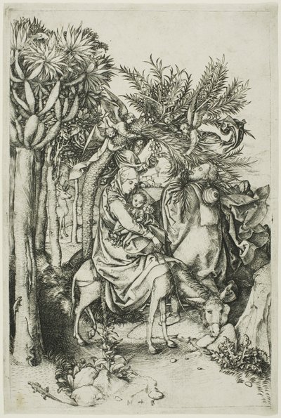 Útěk do Egypta od Martin Schongauer