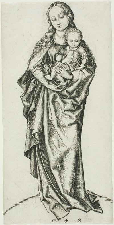 Madona a dítě s jablkem od Martin Schongauer