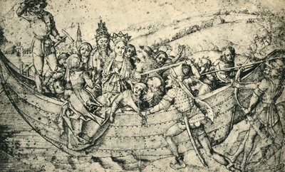Umučení svaté Uršuly a jejích společníků, c1450, 1943. od Martin Schongauer