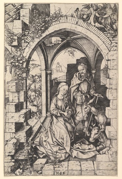 Narození Páně, ca. 1435-1491. od Martin Schongauer