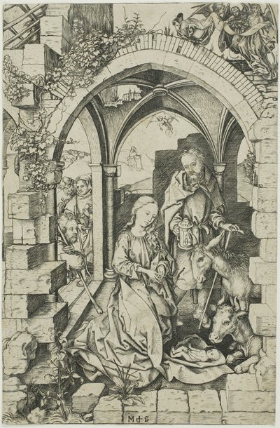 Narození Páně, ze života Panny Marie od Martin Schongauer