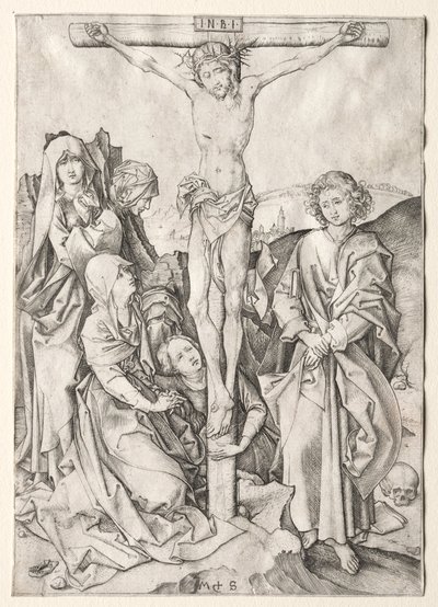 Umučení: Kristus na kříži od Martin Schongauer