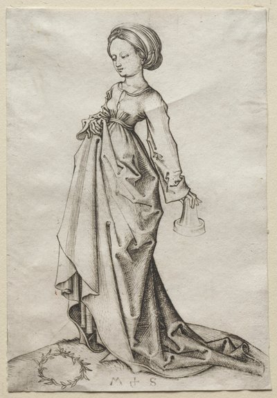 Druhá z pošetilých panen. od Martin Schongauer