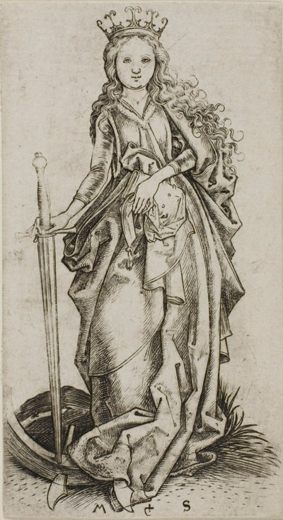 Malá Svatá Kateřina od Martin Schongauer