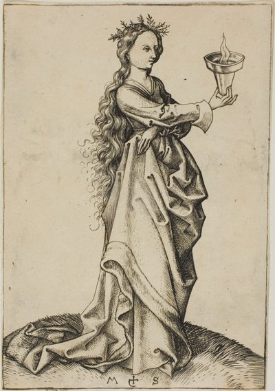 Třetí moudrá panna od Martin Schongauer