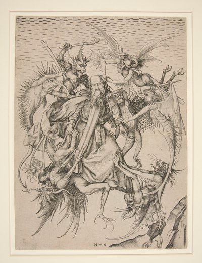 Soužení svatého Antonína od Martin Schongauer