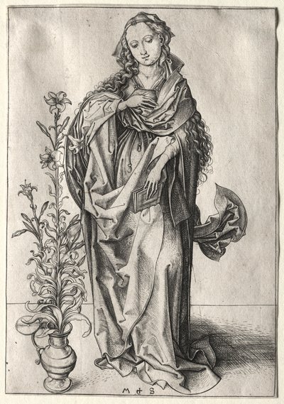 Panna zvěstování. od Martin Schongauer