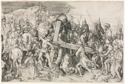 Nesení kříže. od Martin Schongauer