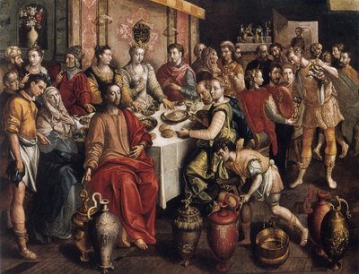 Manželství v Káně, 1596-1597 od Maarten de Vos