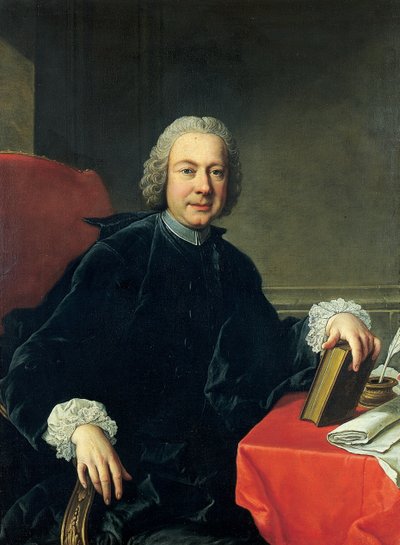 Portrét Pietra Metastasia oblečeného v sutaně od Martin van II Mytens
