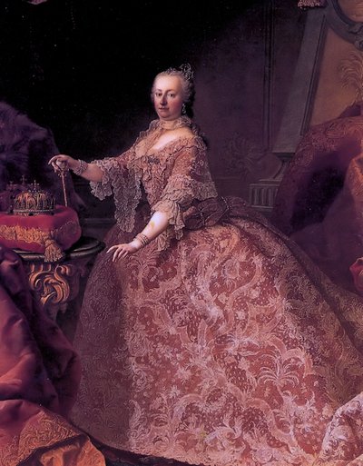 Německy: císařovna Marie Terezie Marie Terezie Rakouská ve věku 35 let od Martin van Meytens