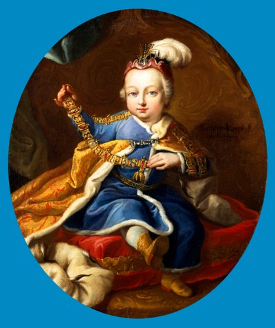 Princ Josef, budoucí rakouský císař Josef II. jako dítě, 18. století od Martin van Mytens II