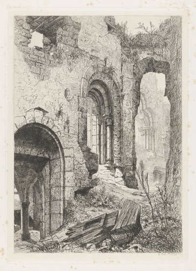 Hrad Vianden od Martinus Antonius Kuytenbrouwer jr.