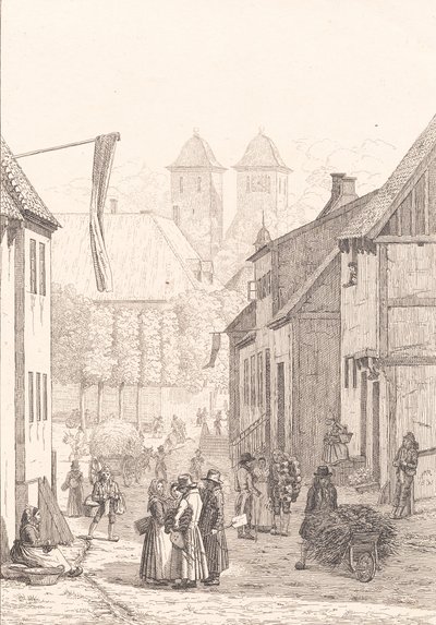 Trhový den ve Viborgu od Martinus Rørbye