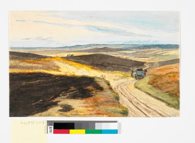 Hulvej v Tolne Bakker, Vendsyssel, 21. května 1833 od Martinus Rørbye