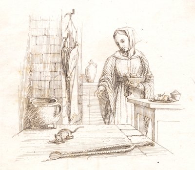 Ilustrace k "Půl sta bajek pro děti" od Hey od Martinus Rørbye
