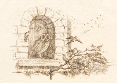 Ilustrace k "Půl sta bajek pro děti" od Hey od Martinus Rørbye