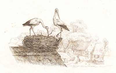 Ilustrace k "Půl sta bajek pro děti" od Hey od Martinus Rørbye