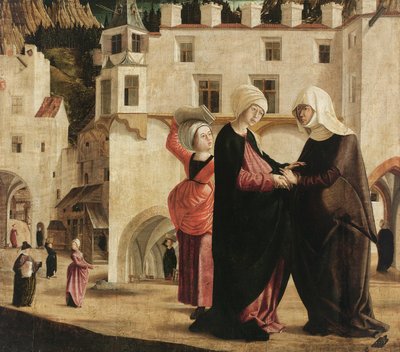 The Visitation, c.1502 (malba na smrkovém dřevě) od Marx Reichlich