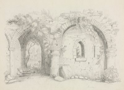 Ruiny, asi 1840. od Mary Altha Nims