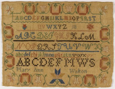 Sampler od Mary Ann Walton