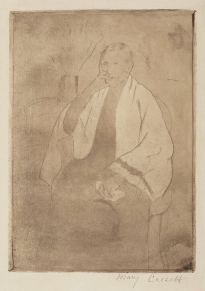 Portrét umělcovy matky od Mary Cassatt