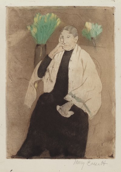 Portrét umělcovy matky, c. 1889-1890. od Mary Cassatt