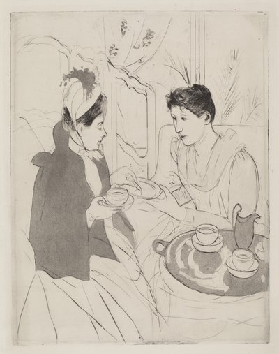Odpolední čajový dýchánek od Mary Cassatt