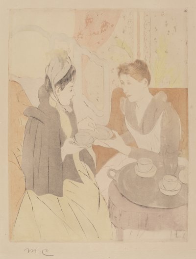 Odpolední čajový dýchánek od Mary Cassatt