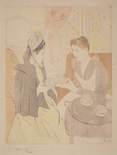Odpolední čajový dýchánek od Mary Cassatt