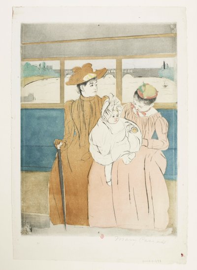 V omnibusu [závod b] od Mary Cassatt